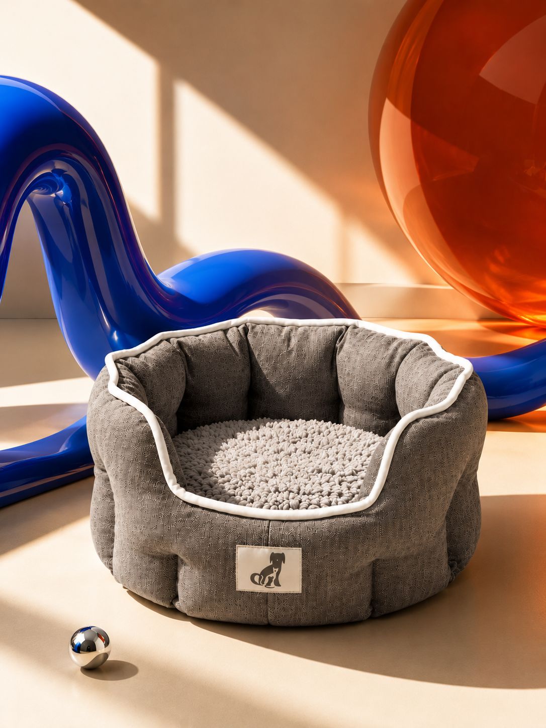 OctaNest Pet Bed- Light Brown