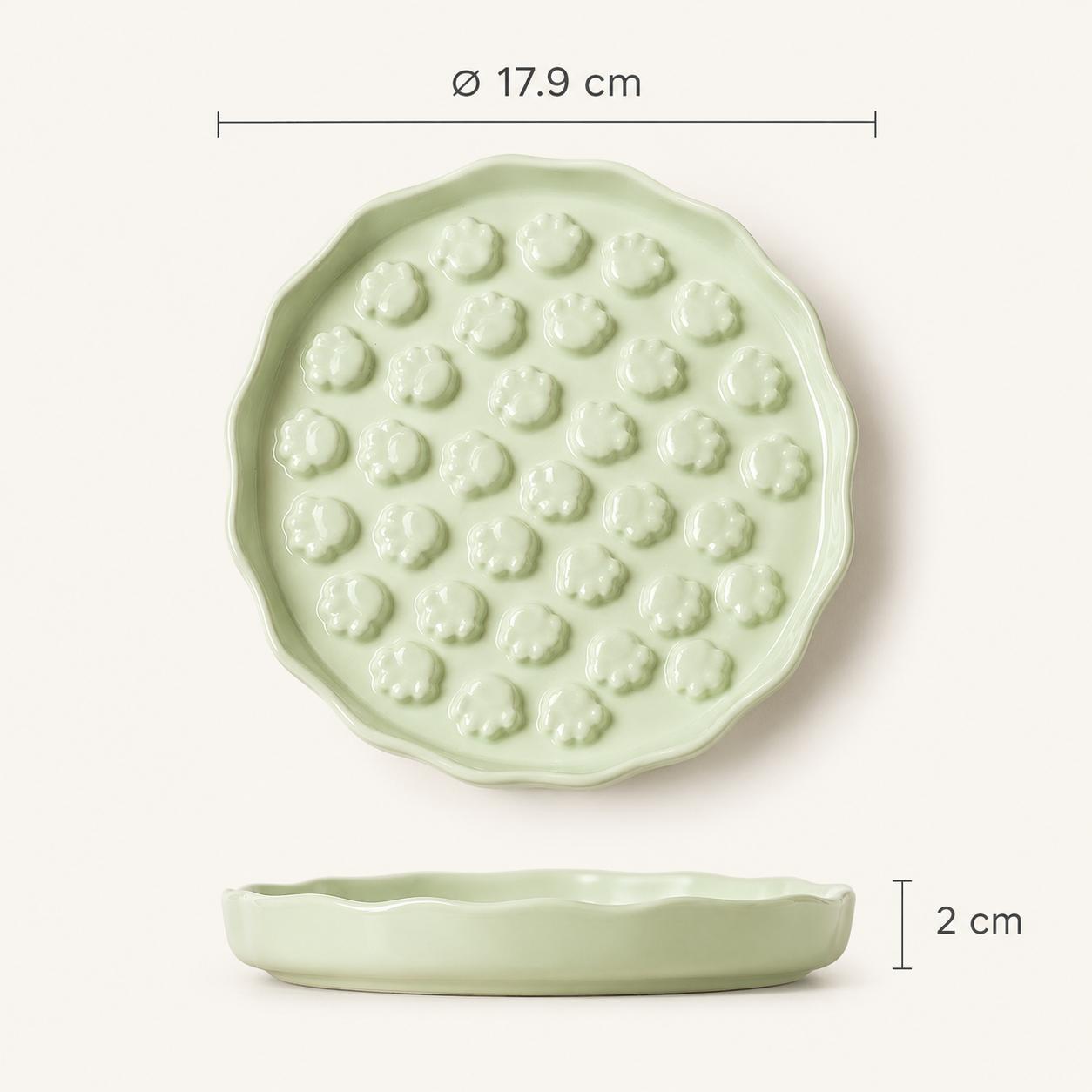 Slow Feeder Bowl - paws green