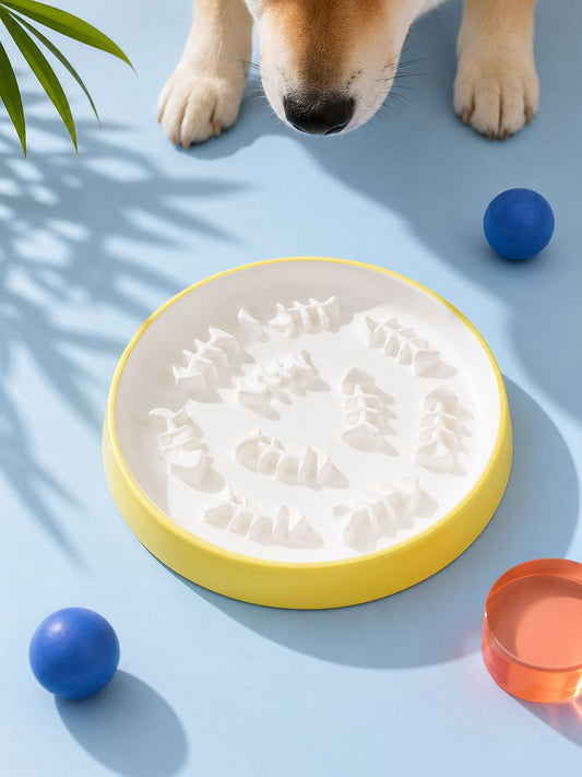 PAWALA Fishbone Feast™️ Slow Feeder - Yellow