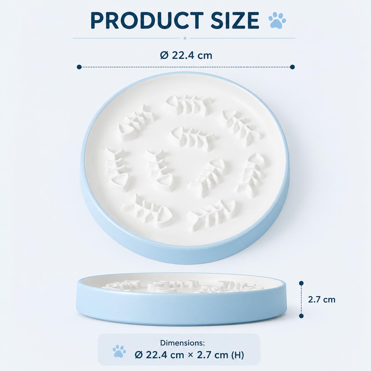 PAWALA Fishbone Feast™️ Slow Feeder - Blue