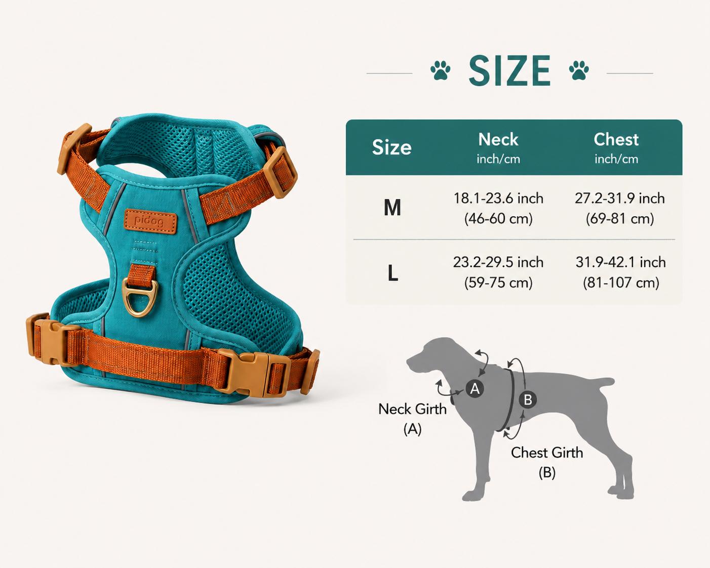 PAWALA RoamFit™ Harness Blue